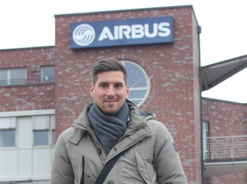 Angekommen: Phillip Seib (25) ist Aircraft Manager bei Airbus und spielt nun wieder bei seinem Heimatverein TuS Harsefeld. Foto Bröhan