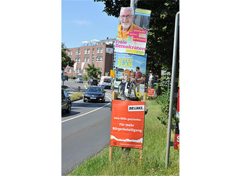 Plakate satt bis zur Kommunalwahl