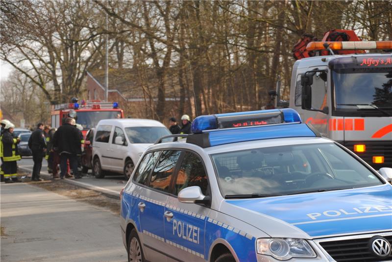 Unfall auf der Bundesstraße 73 in Buxtehude