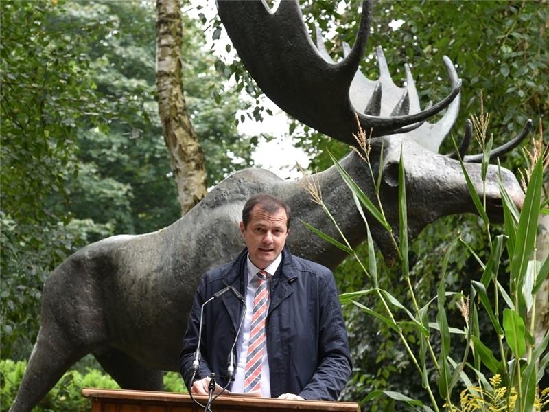 CDU-Politiker Oliver Grundmann sprach das Grußwort für Stadt und Kreis als Träger der Patenschaft. Foto Beneke