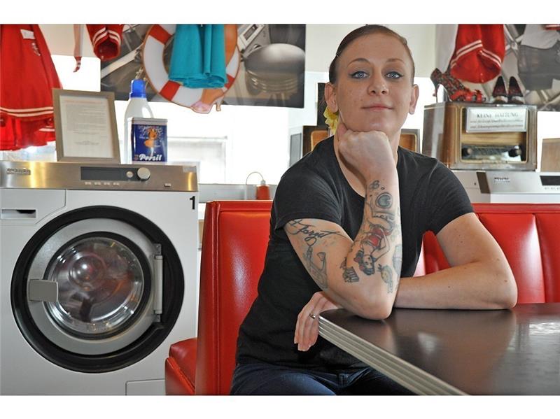 Das Mobiliar der Wasch Bar haben Julia Simon und ihre Partner aus den Staaten importiert. Wahba