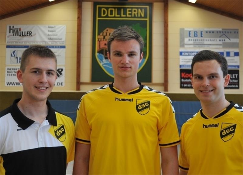 Das Trainerteam: Christian Steinke, Piet Flentje und Christoph Wichern (von links) wollen die Jugendabteilung des Dollerner SC wieder beleben.
