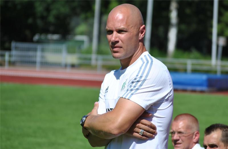 Dennis Mandel ist der Trainer des Landesligisten TuS Harsefeld. Foto Scholz