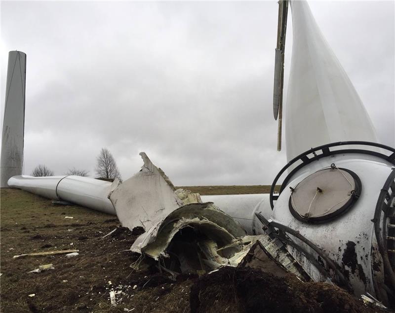 Der Rotor war im Januar auf den Müllberg gestürzt.
