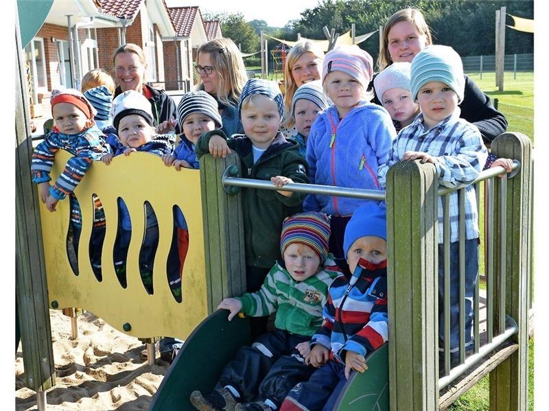 Der neue Kindergarten in Ahlerstedt – unser Foto zeigt die Froschgruppen – hat sich bewährt. Aber es deuten sich Engpässe an. Kordländer