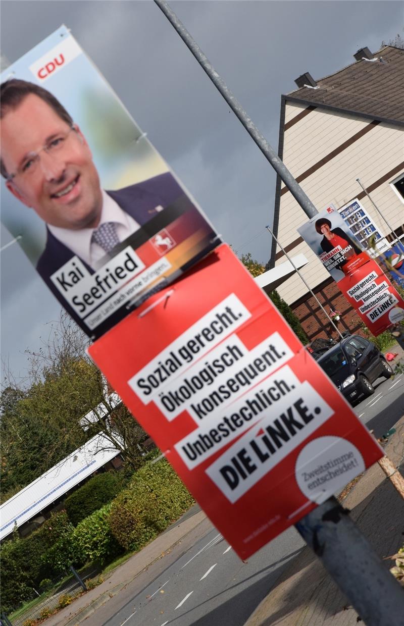 Die CDU ist vor der Landtagswahl omnipräsent in der öffentlichen Wahrnehmung – die SPD folgt abgeschlagen. Foto von Borstel