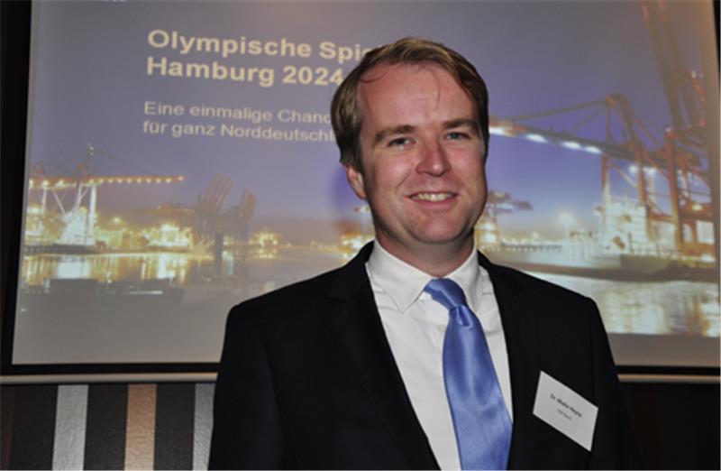 Dr. Malte Heyne begeisterte seine Zuhörer für die Idee Olympia. Foto Strüning
