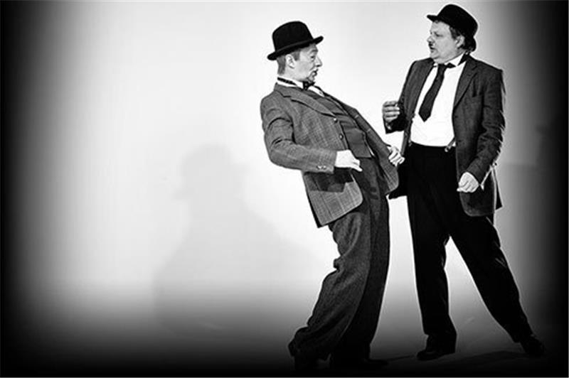 Erinnerung an Stan Laurel und Oliver Hardy. Foto Kotte