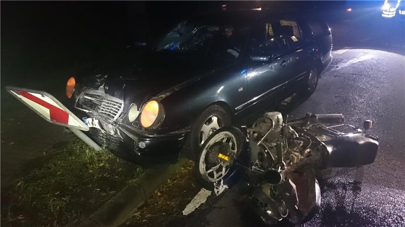 Alkoholisierter Motorradfahrer verursacht Unfall in Großenwörden Fotos Polizei