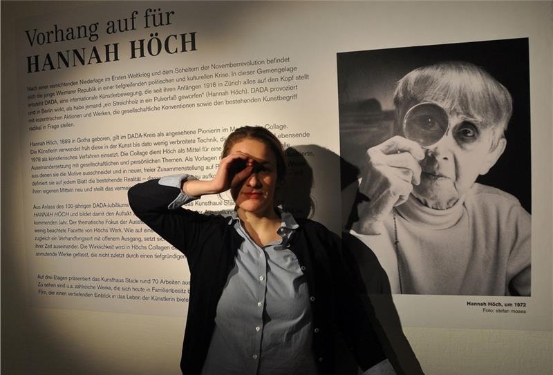 Luisa Pauline Fink , Kunsthistorikerin und Pressesprecherin der Stader Museen, hat die sehenswerte Ausstellung kuratiert. Foto Aldag