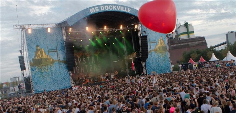 Mehr als 130 Bands und DJs treten in diesem Jahr beim Wilhelmsburger MS Dockville-Festival auf.