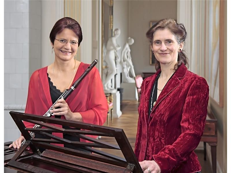Vom Ensemble Obligat Hamburg : Imme-Jeanne Klett und Anke Dennert.