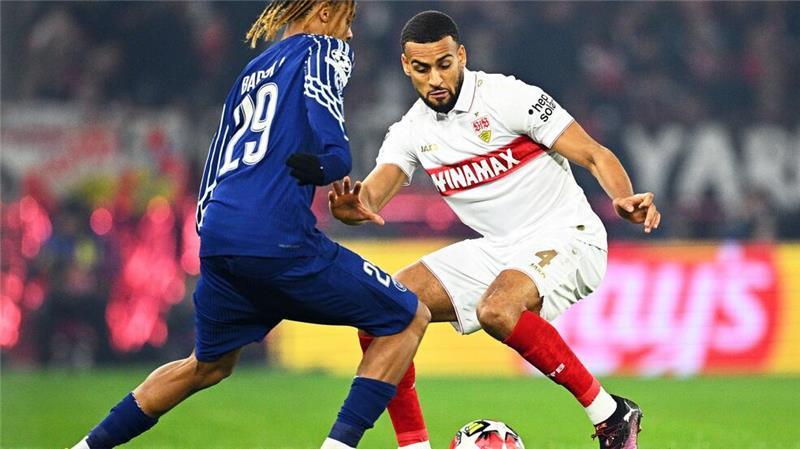 Lehrstunde von PSG: VfB Stuttgart scheidet aus  Bradley Barcola traf für PSG zur frühen Führung.