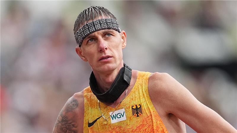 Bilder des Tages Christopher Linke aus Deutschland nach dem Wettkampf.