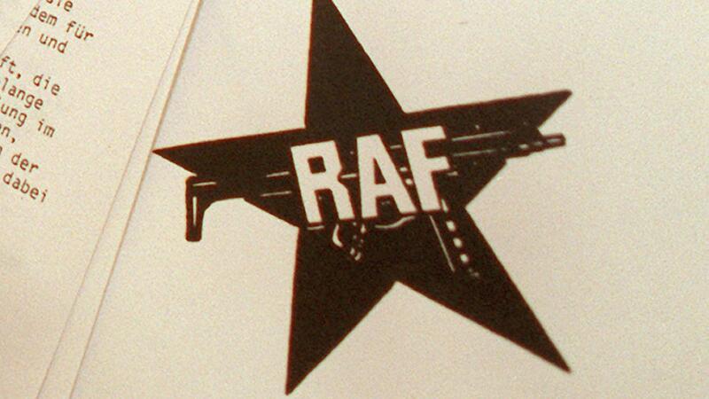  Ein Symbold der RAF auf einem Schreiben der Rote Armee Fraktion (RAF).
