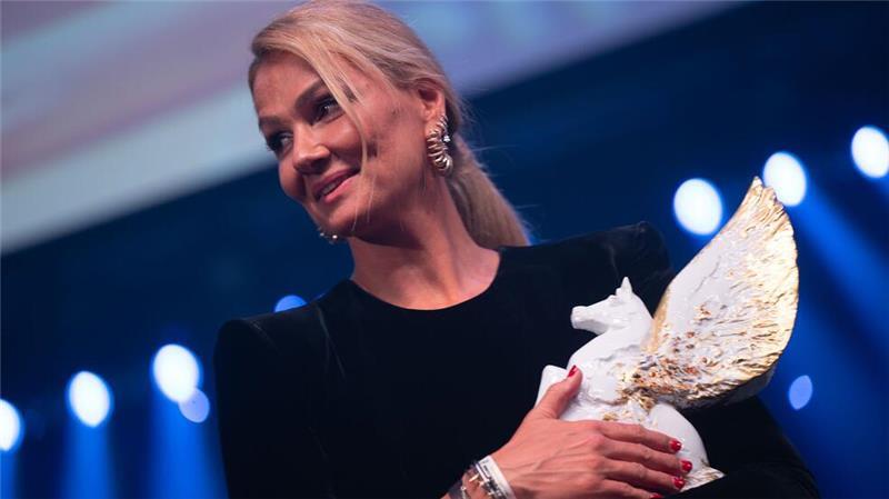  Franziska van Almsick würde gern das Leistungsprinzip stärker in der Gesellschaft verankern.