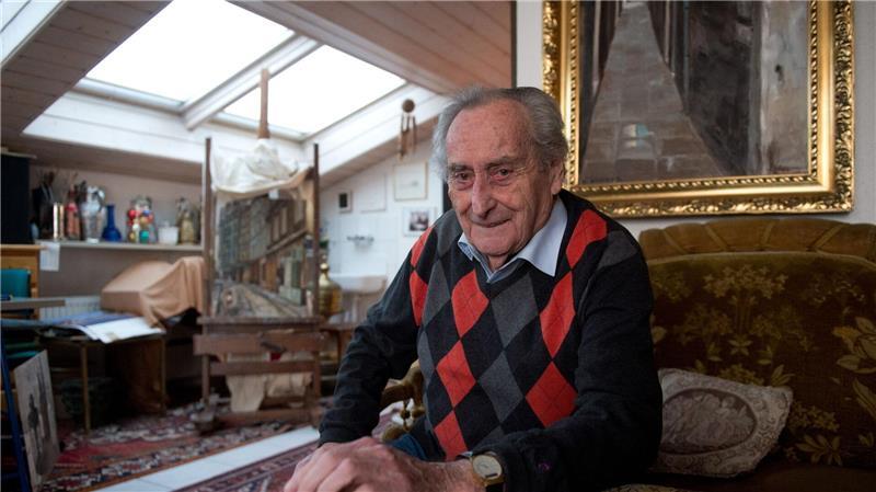 Volksschauspieler Walter Schultheiß stirbt 101-jährig Walter Schultheiß war auch Maler. (Archivbild)