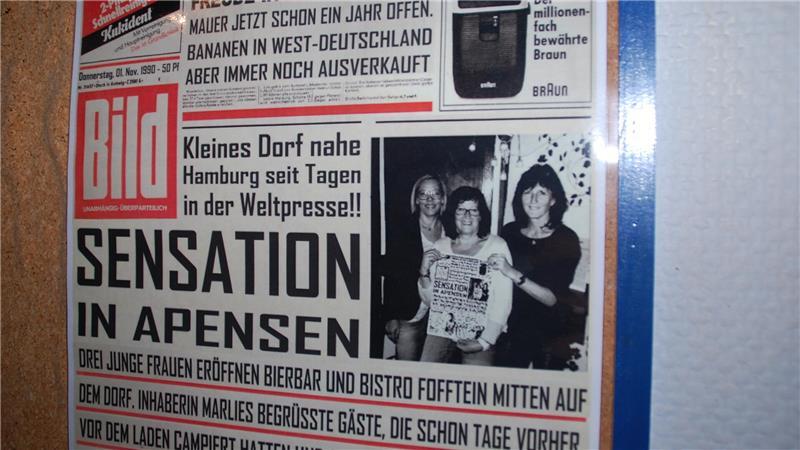 1990 gab es zur Eröffnung eine selbst gemachte Titelseite der „Bild“-Zeitung.