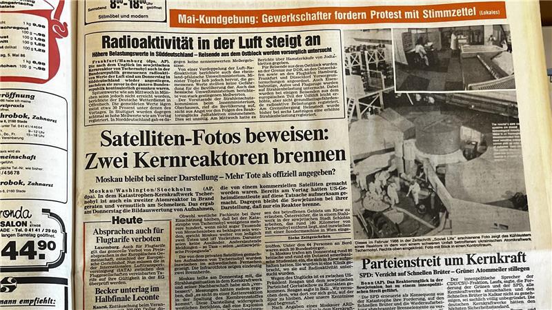 2. Mai 1986: Die Radioaktivität in der Luft steigt an. Es gibt Hamsterkäufe von Jodtabletten. Reisende aus dem Ostblock, aber auch Züge, Autos und Flugzeuge, werden auf Strahlenbelastung untersucht.