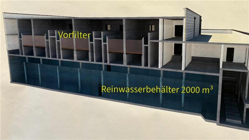 Neues Wasserwerk im Kreis Stade: Antworten auf die wichtigsten Fragen 2000 Kubikmeter fasst der neue Reinwasserbehälter des Trinkwasserverbands Stader Land.
