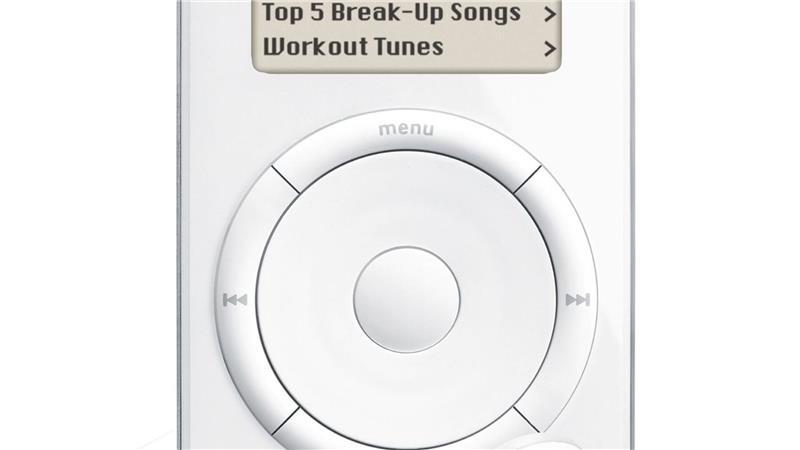 2001: Der erste iPod konnte rund 1.000 Musikstücke speichern. 