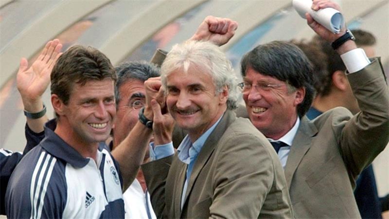 2002 feierte Rudi Völler als DFB-Teamchef einen Sieg gegen Paraguay. (Archivbild)