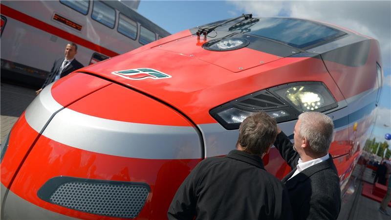 2014 war ein Frecciarossa 1000 in Berlin zu Gast - für eine Messe. (Archivbild)