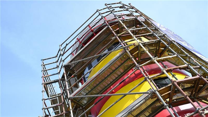 Frische Farbe für den Otto-Leuchtturm in Ostfriesland 2020 wurde der Pilsumer Leuchtturm zuletzt komplett neu angestrichen.