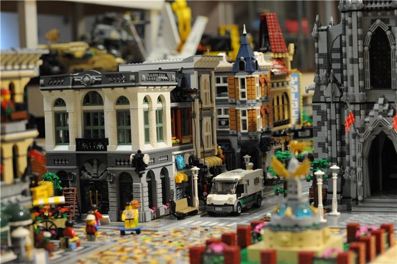 350.000 Legosteine sind in der fiktiven Miniaturstadt verbaut. Foto: Berlin