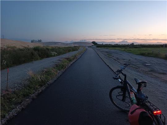 600 Meter neuer Radweg.