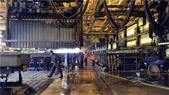 Ab 1. November ruht in der Nordenhamer Zinkhuette die Arbeit. Foto: Zinkhütte