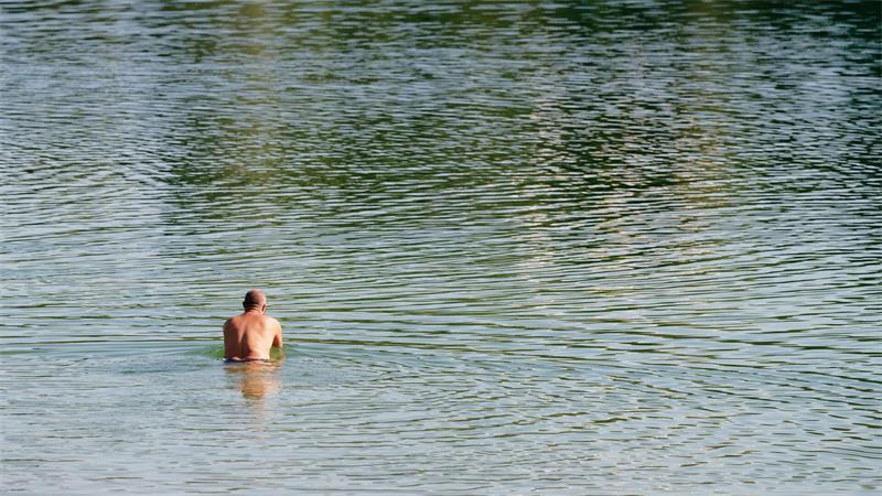 Abkühlung war auch im Juli bei heißen Tagen gefragt. 