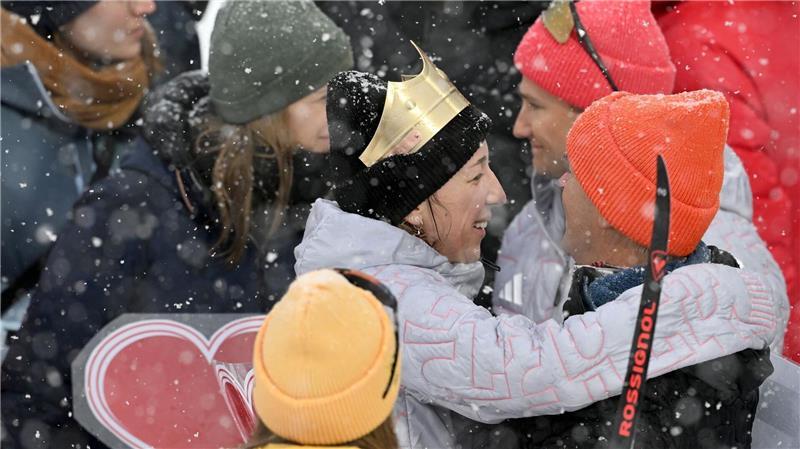 Abschied vom Biathlon: Franziska Preuß zeigte sich erleichtert nach ihrem letzten Rennen.