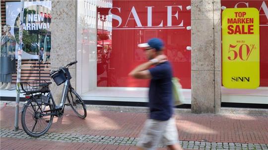 Äußere Zeichen einer Insolvenz: Ausverkauf. (Symbolbild) 