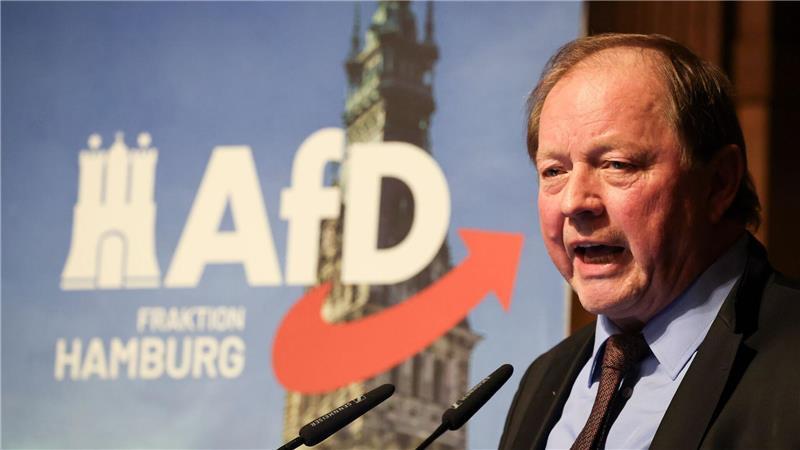 AfD-Fraktionschef Dirk Nockemann fordert den Rücktritt von Bürgermeister Peter Tschentscher. (Archivbild)