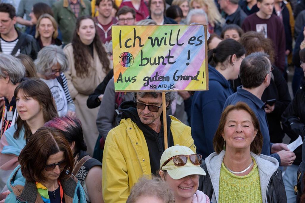 AfD-Gegendemonstration in Buxtehude.