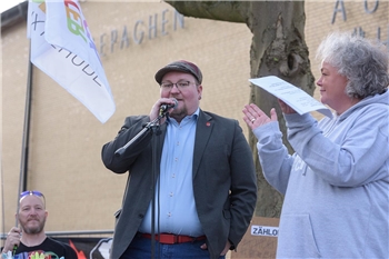 AfD-Gegendemonstration in Buxtehude.