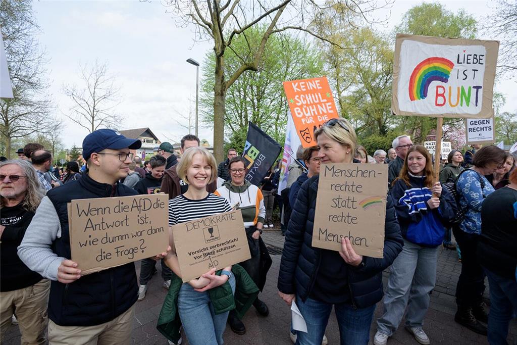 AfD-Gegendemonstration in Buxtehude.
