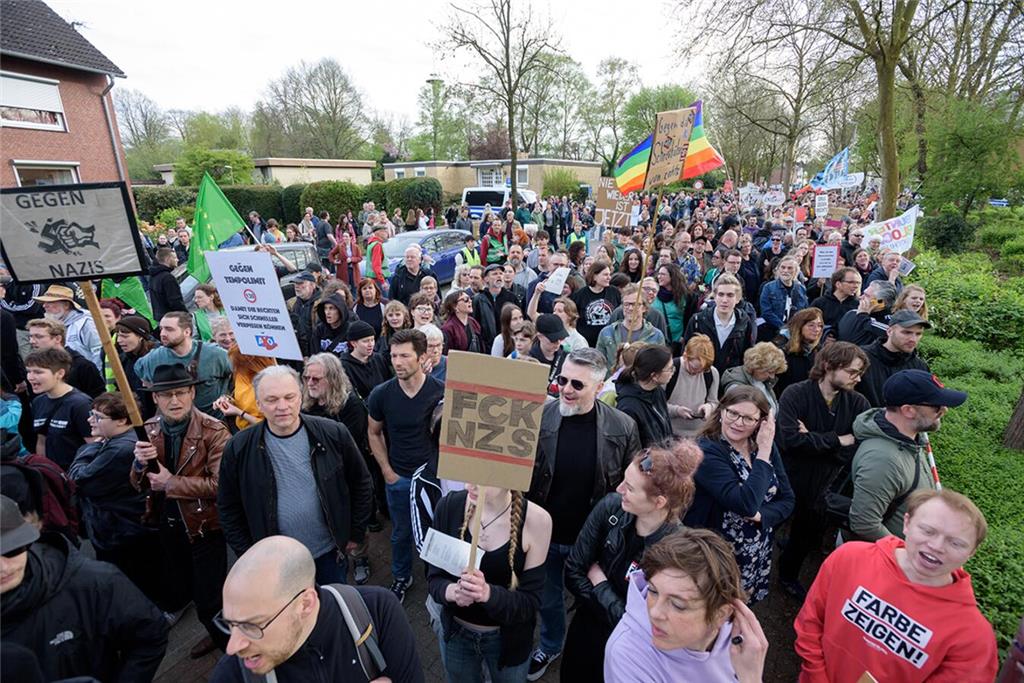 AfD-Gegendemonstration in Buxtehude.