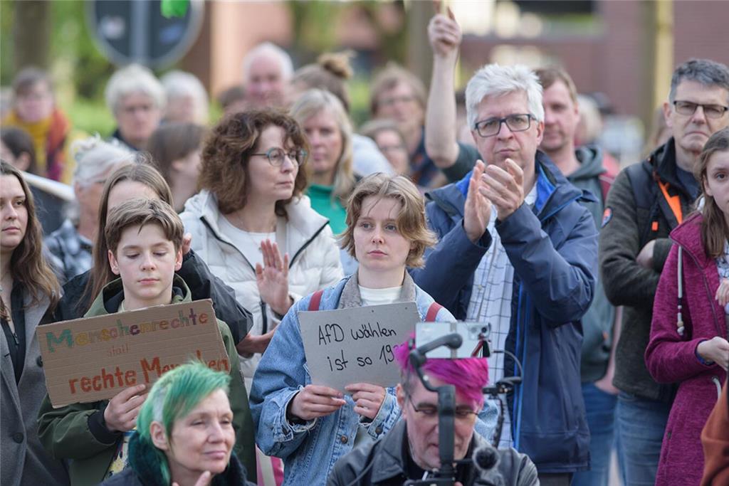 AfD-Gegendemonstration in Buxtehude.