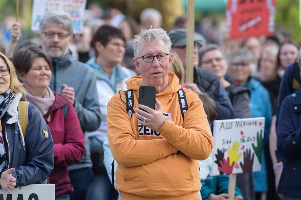 AfD-Gegendemonstration in Buxtehude.