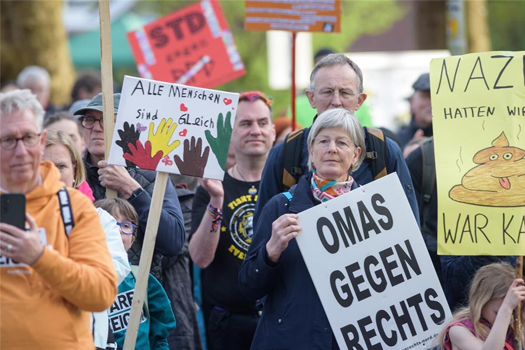 AfD-Gegendemonstration in Buxtehude.