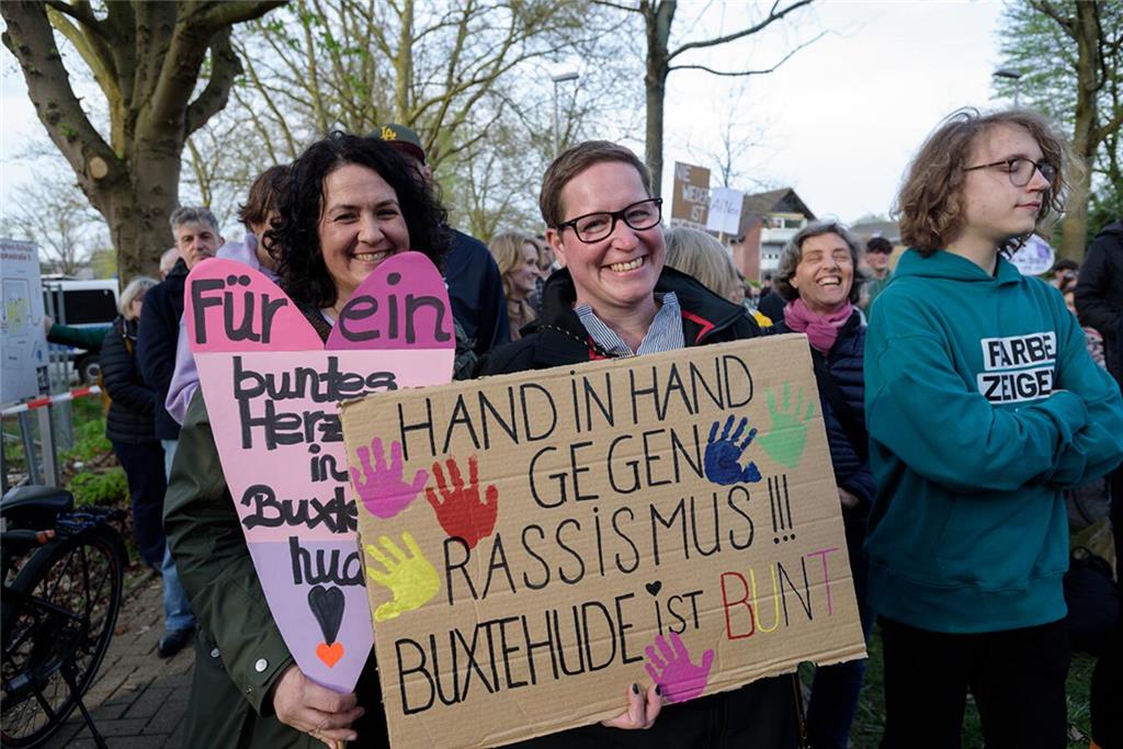 AfD-Gegendemonstration in Buxtehude.