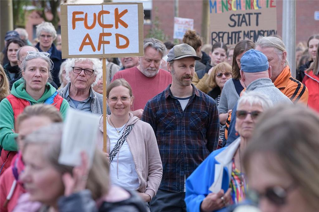 AfD-Gegendemonstration in Buxtehude