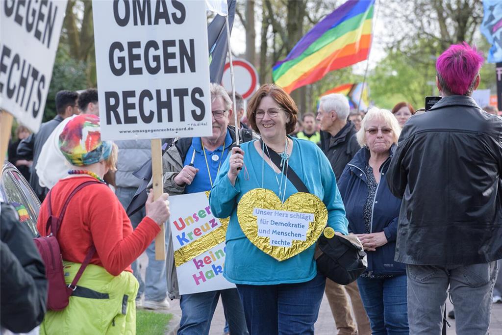 AfD-Gegendemonstration in Buxtehude