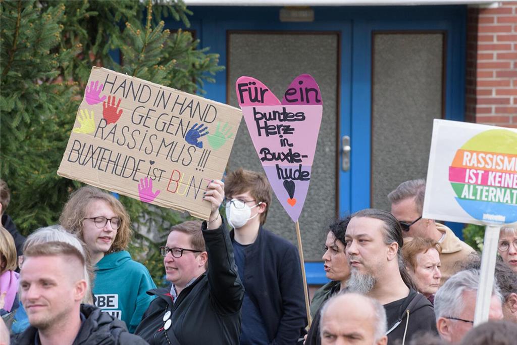 AfD-Gegendemonstration in Buxtehude