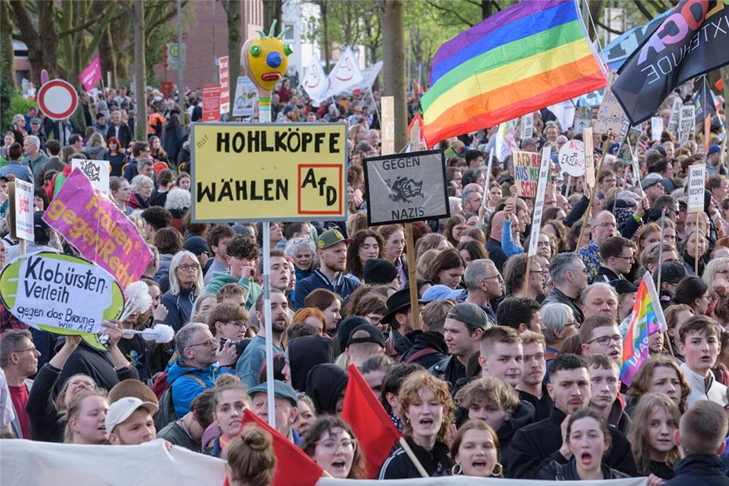 AfD-Gegendemonstration in Buxtehude