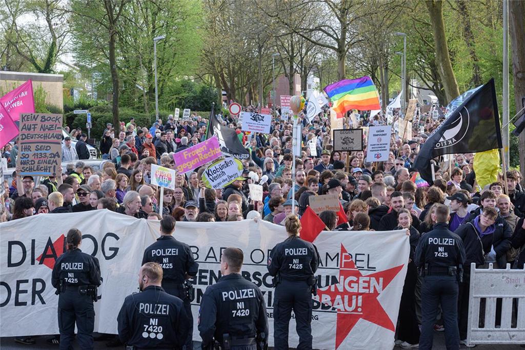 AfD-Gegendemonstration in Buxtehude