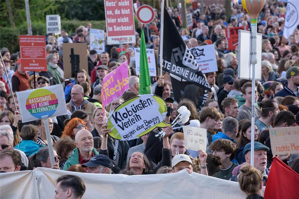AfD-Gegendemonstration in Buxtehude