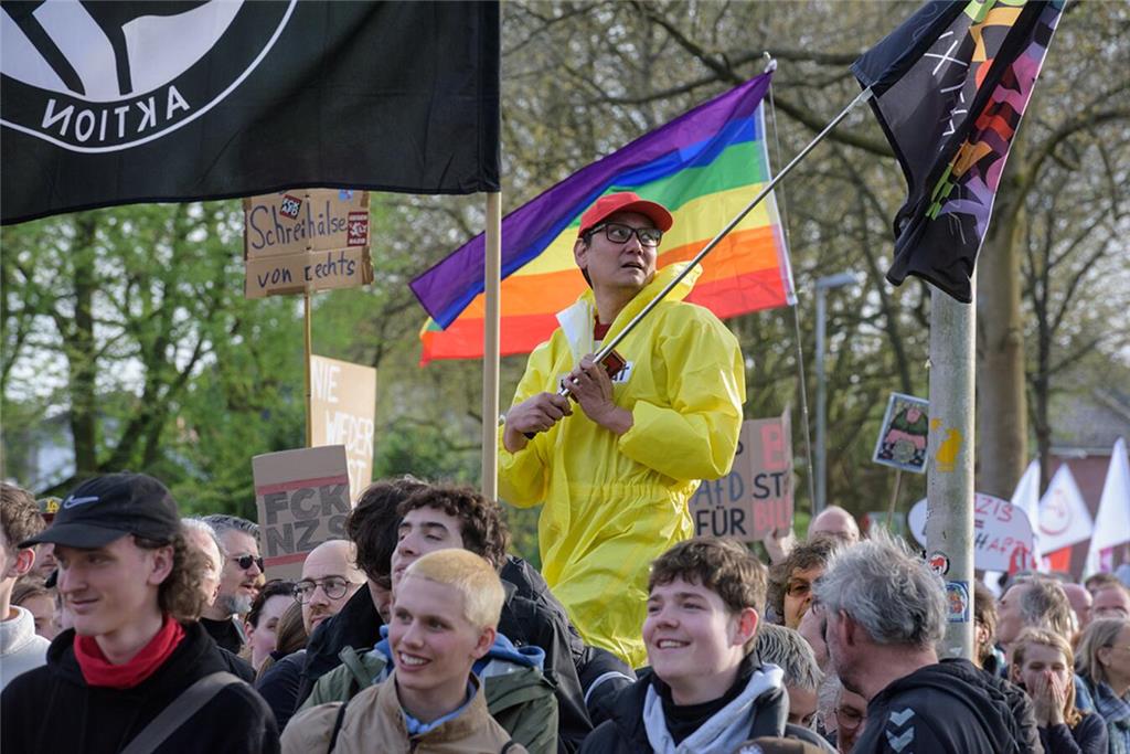 AfD-Gegendemonstration in Buxtehude